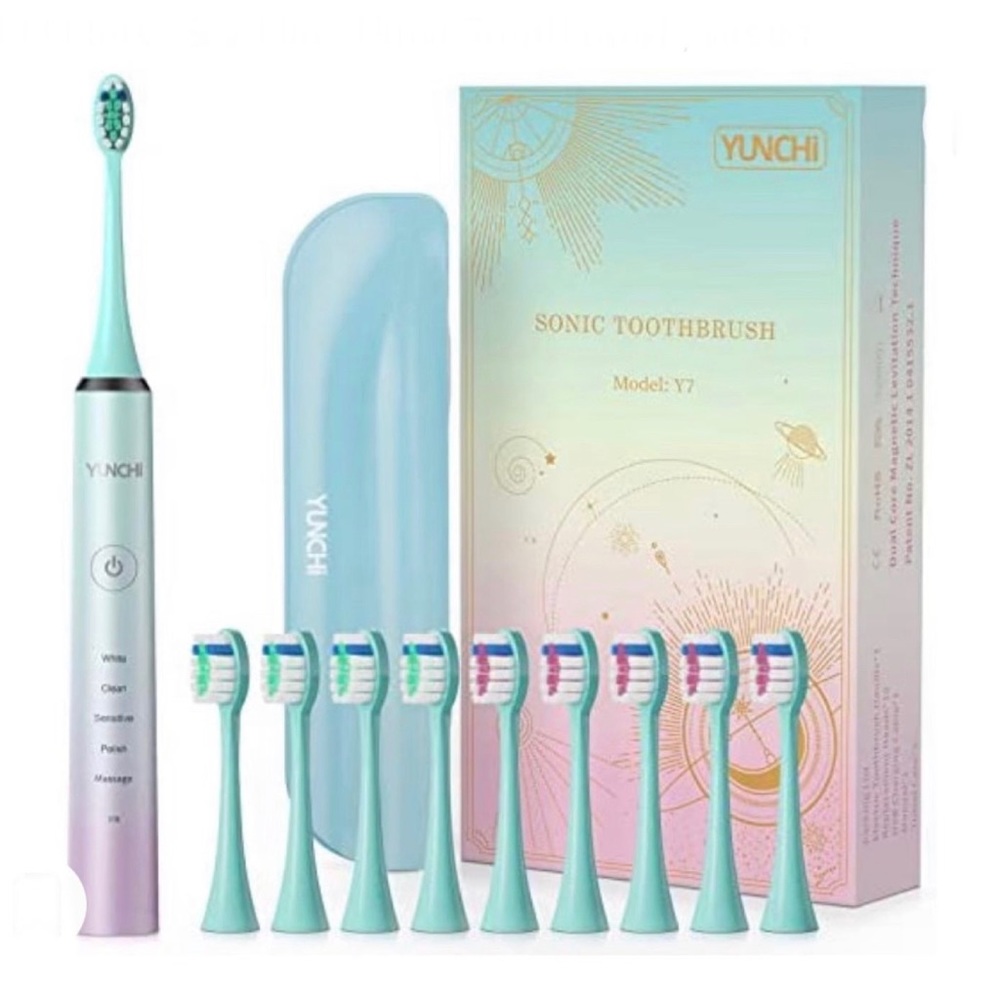 Electric Toothbrush for Adults & Kids, Y7 Rechargeable Sonic Electric